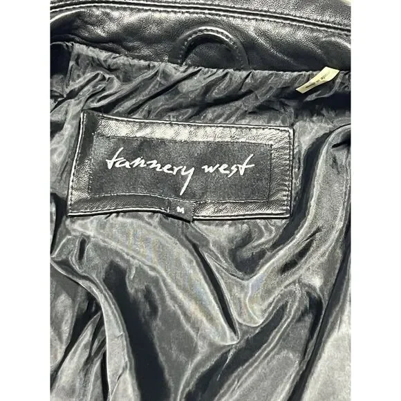 Tannery West Black Leather Women Jacket Size M‎ - Picture 3 of 10